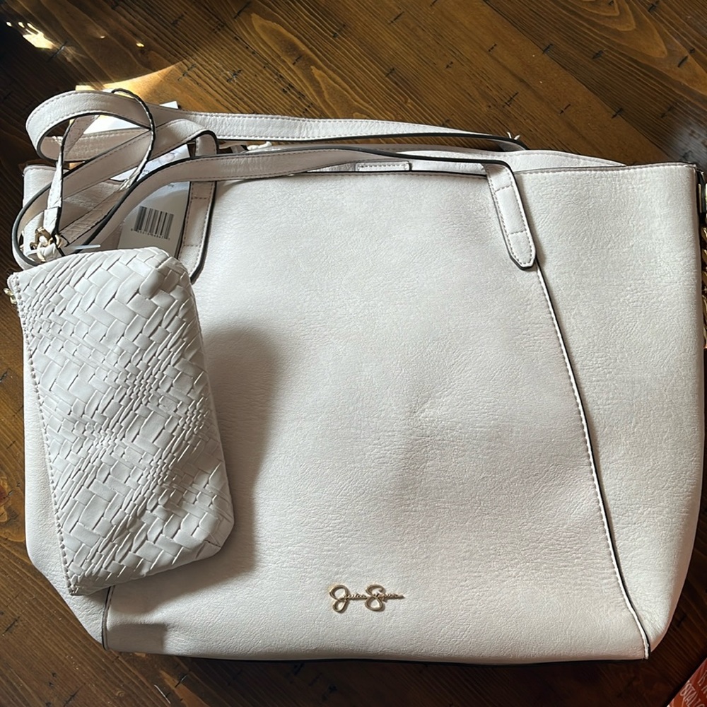 Jessica Simpson off white purse